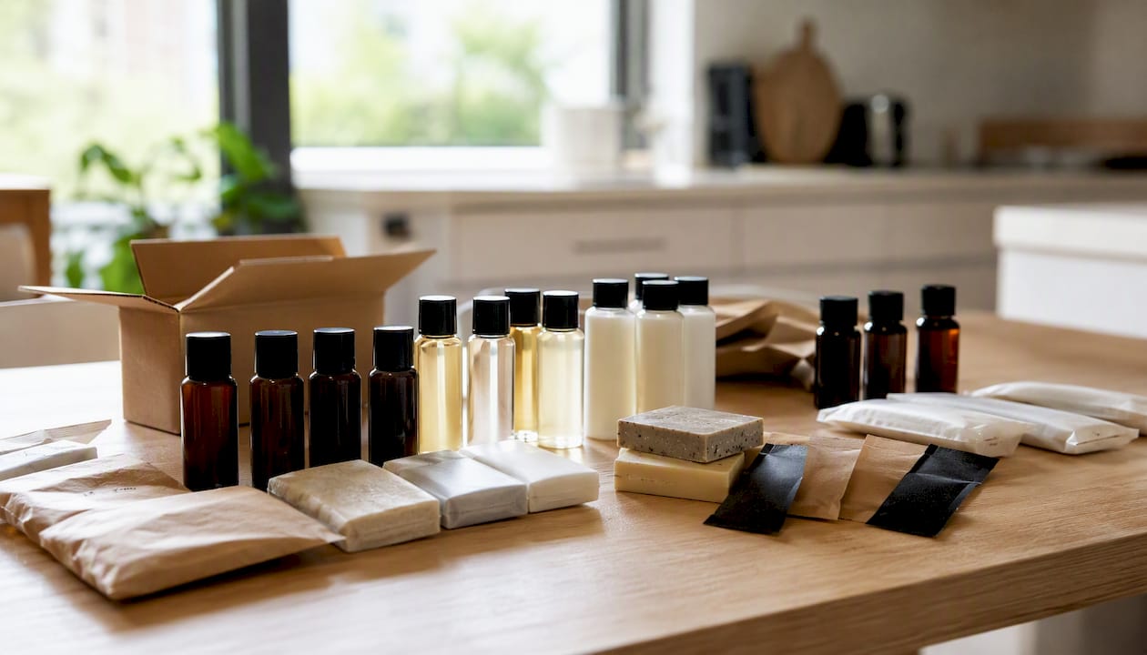 A variety of consumable kits designed for short-term rentals
