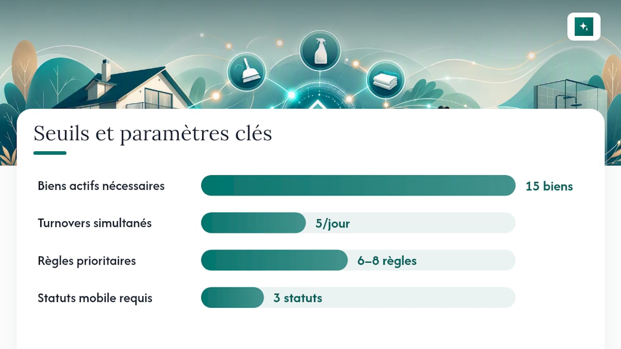 Schéma des règles d'automatisation du nettoyage et des différentes intégrations possibles