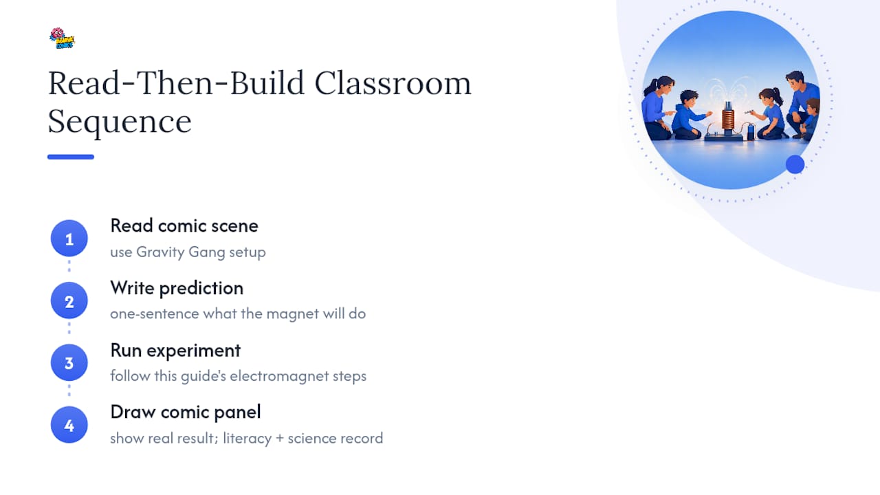 Pairing the Experiment With a Story: Brainie Comics in the Lesson Plan — overview diagram