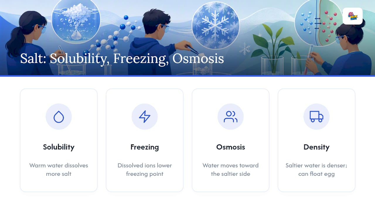 Diagram connecting salt science principles