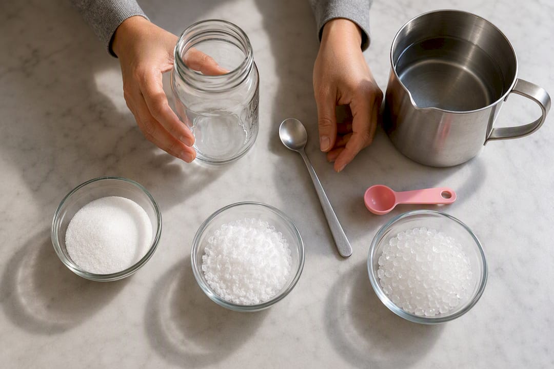 Materials for safe crystal growing projects
