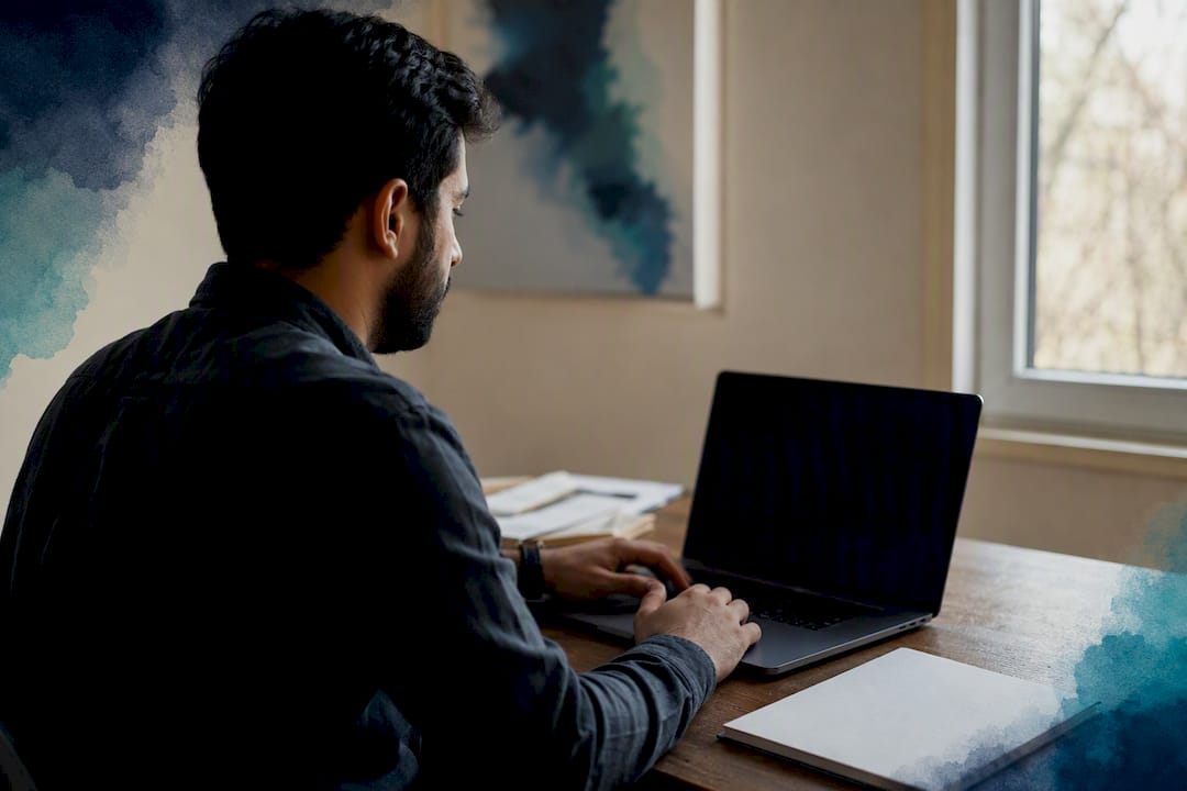 Marketer entering offline lead data into CRM