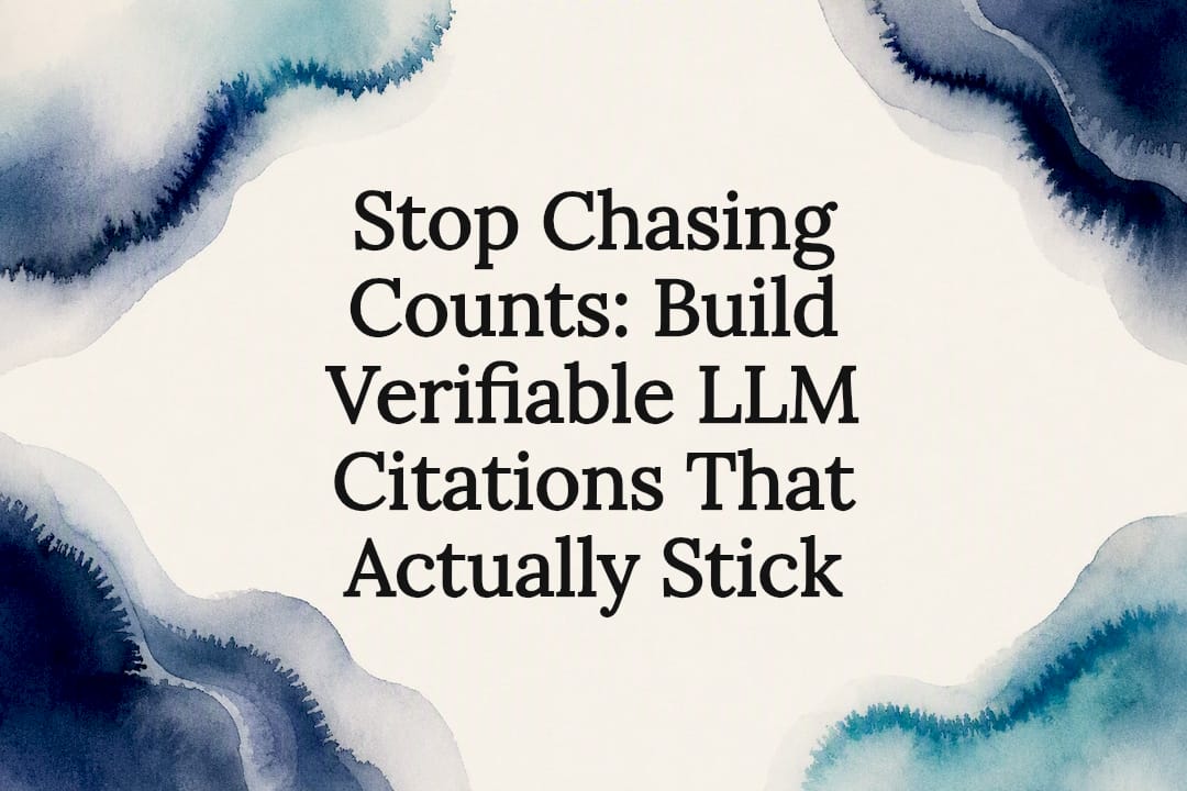 Decorative watercolor frame for citation article