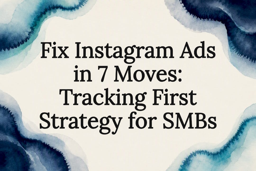 Decorative watercolor Instagram ads title card