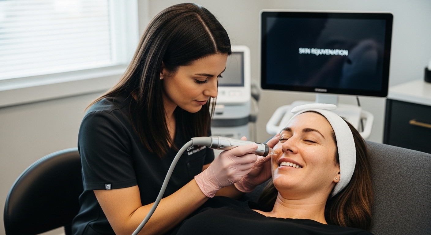 microneedling procedure patient