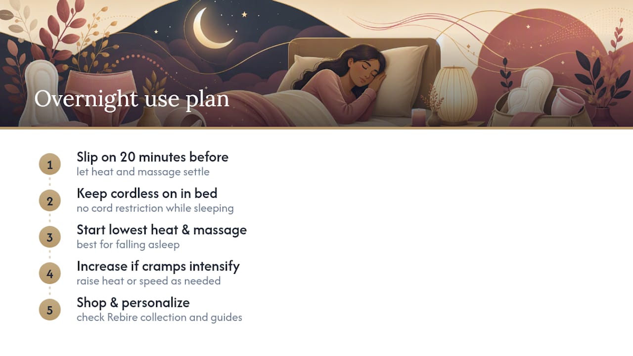 Why NuFemme Fits an Overnight Comfort Plan — overview diagram