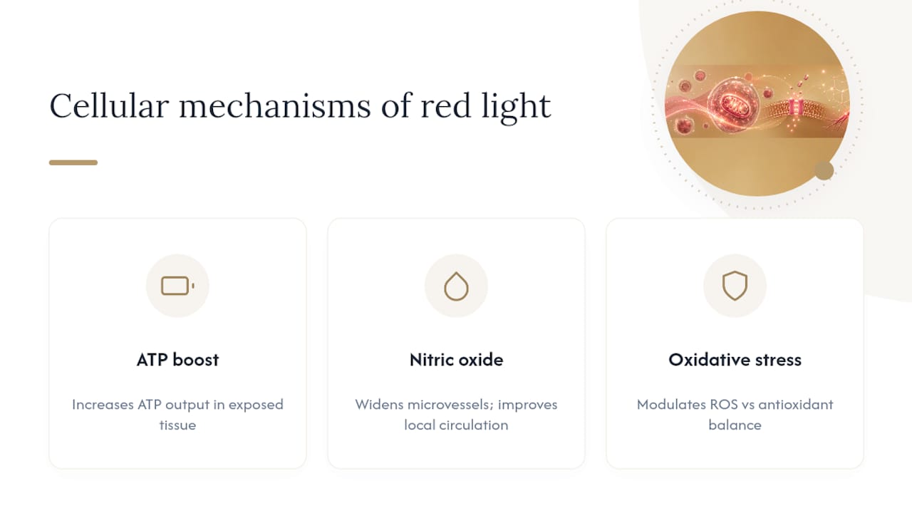 What Else Does Red Light Therapy Do at the Cellular Level? — overview diagram