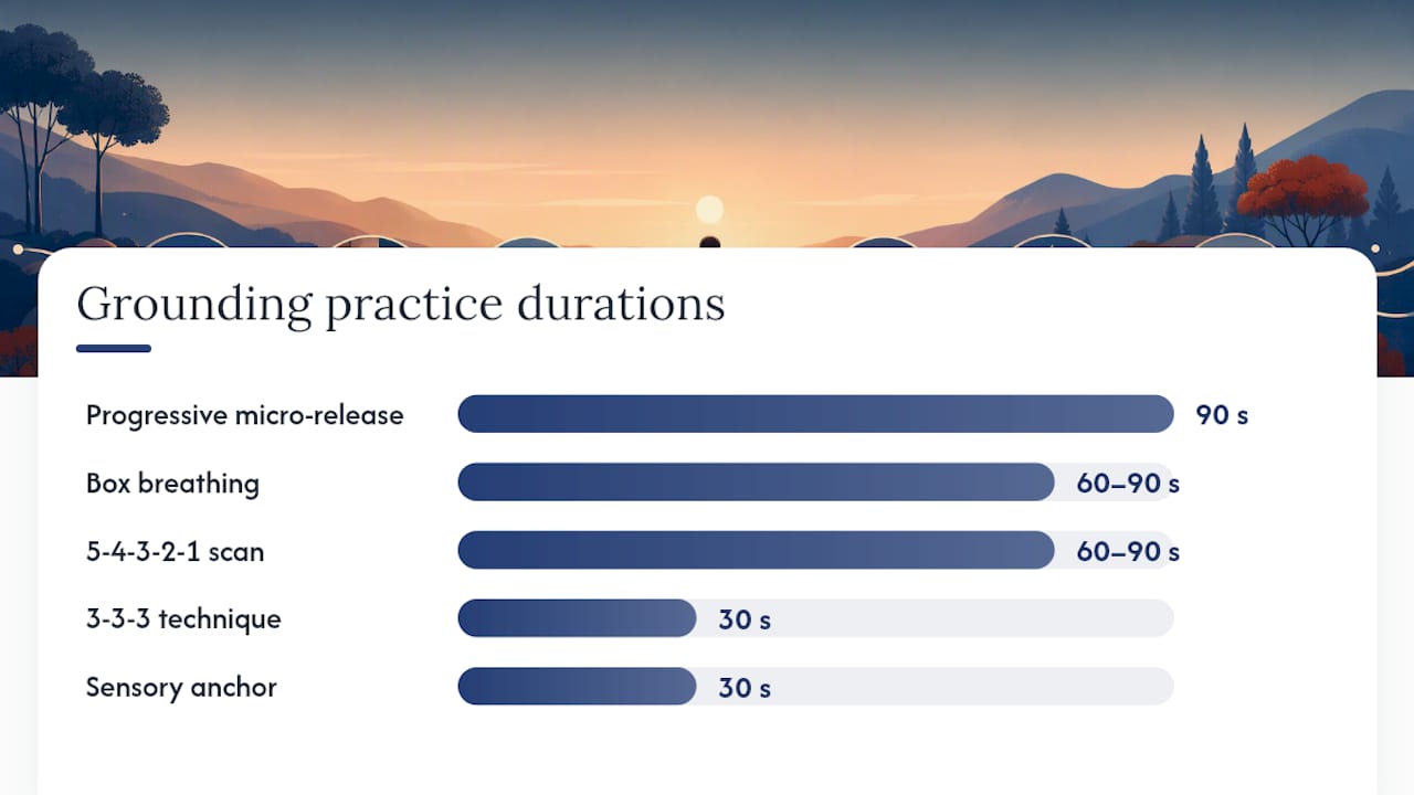Quick grounding practices to do before you start writing — overview diagram