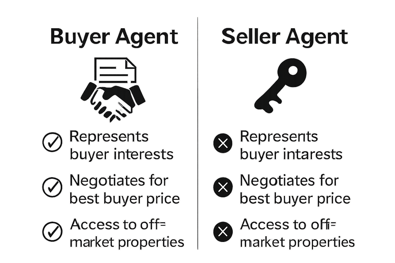 Buyer agent vs. seller agent comparison