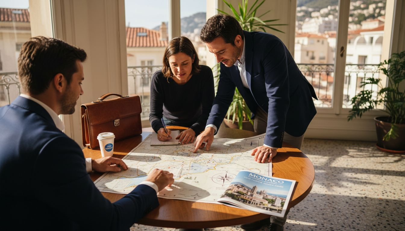 Agent and clients review Monaco map