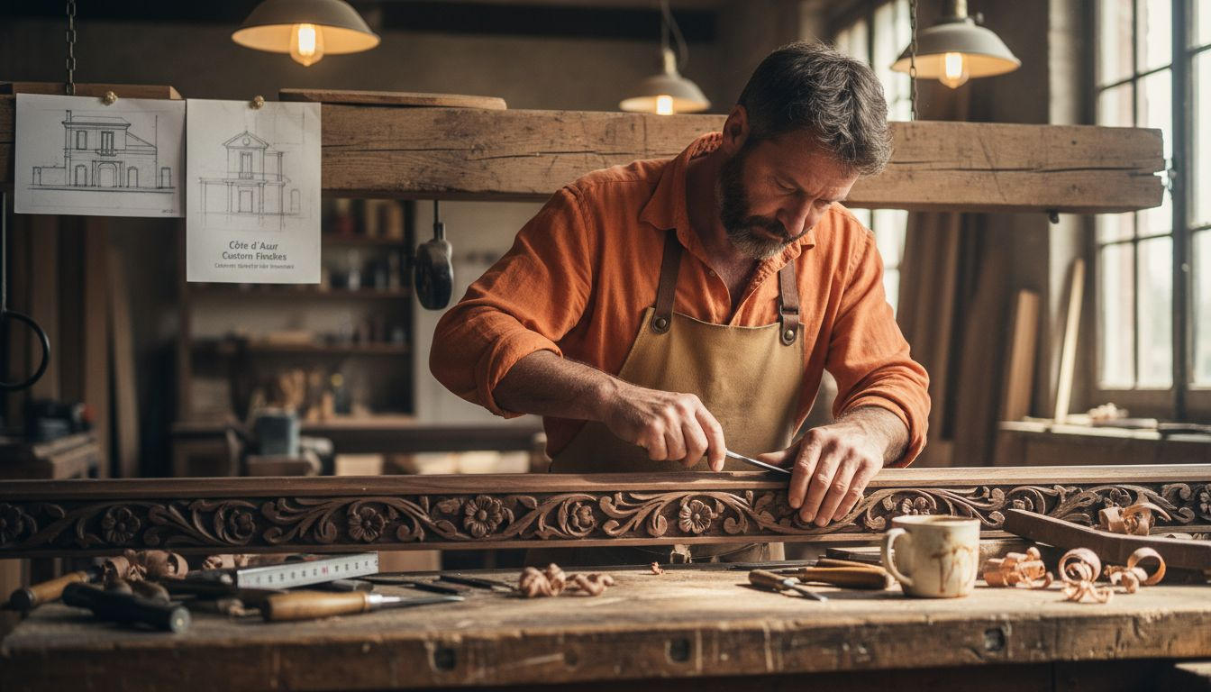 Artisan crafting luxury wood finishes