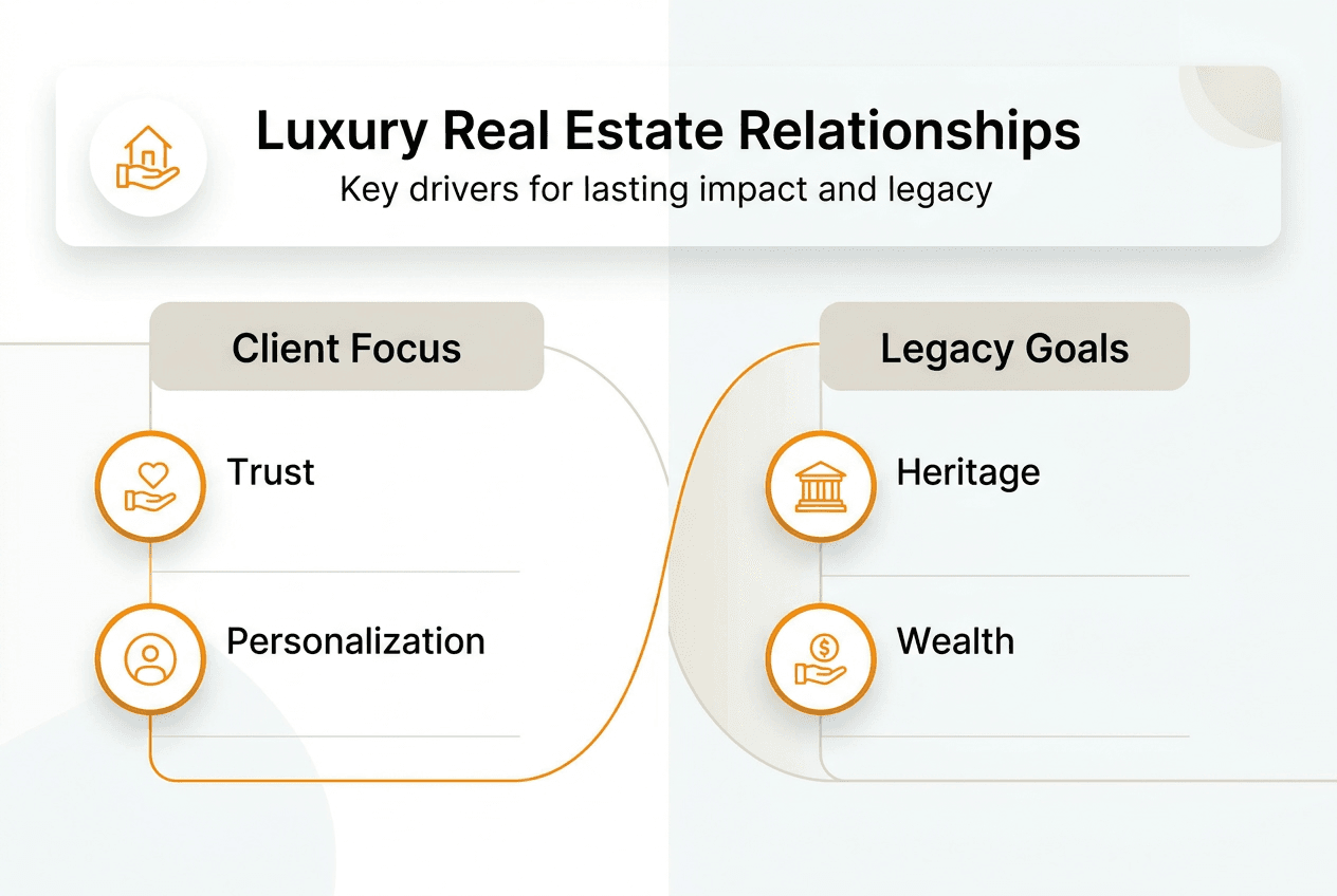 Infographic legacy goals luxury real estate