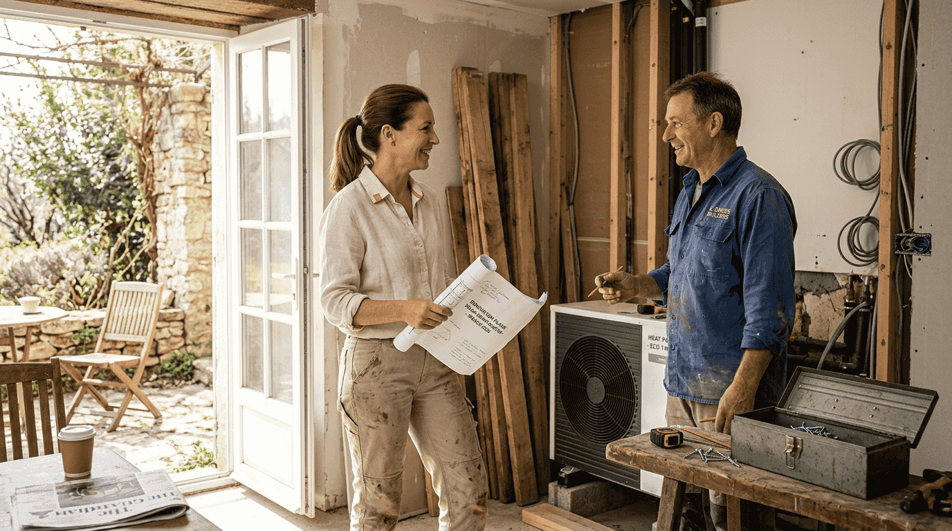 Architect and contractor discuss luxury renovation