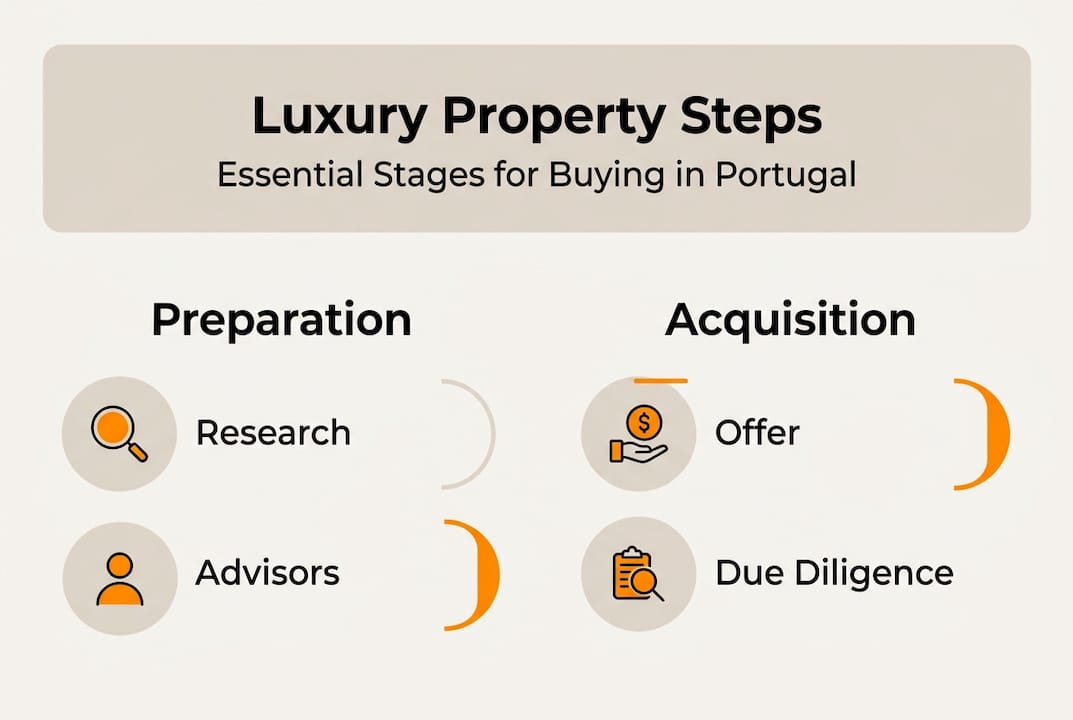 Infographic outlines key steps to buy luxury property
