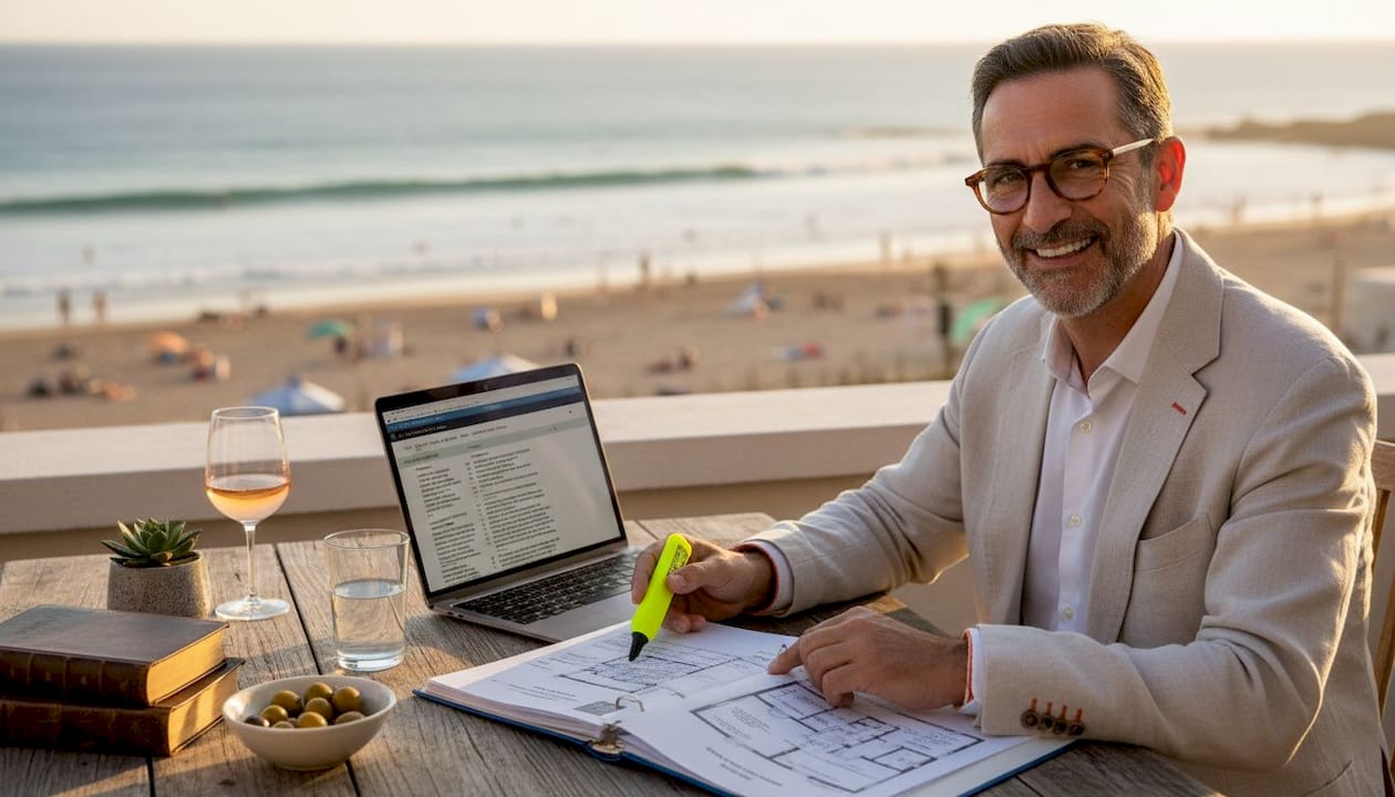 Lawyer verifying property ownership documents