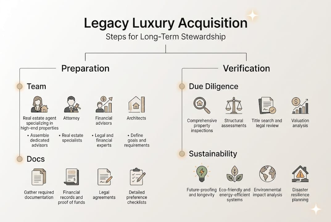 Infographic showing legacy home acquisition overview