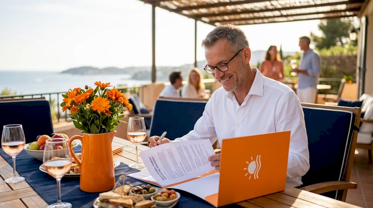 Seller reviews exclusive real estate contract