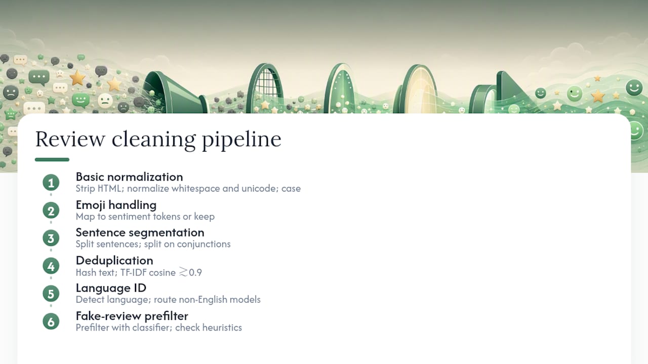 How Do You Clean and Normalize Review Text? — overview diagram