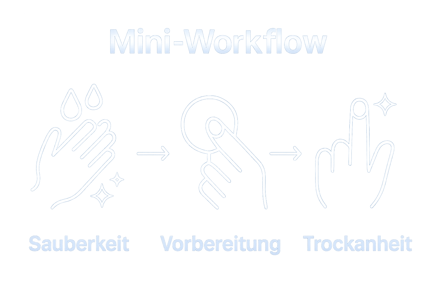Infografik: Nagelreinigung Schritt-für-Schritt visuell erklärt