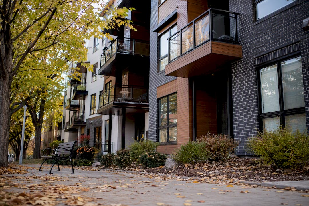 Exterior of Milwaukee rental apartment building