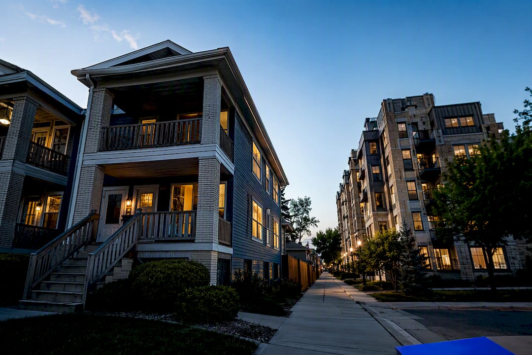 Two rental properties representing an exchange