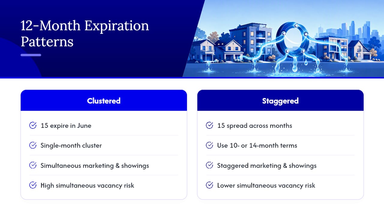 Staggered lease expirations reduce rollover clustering