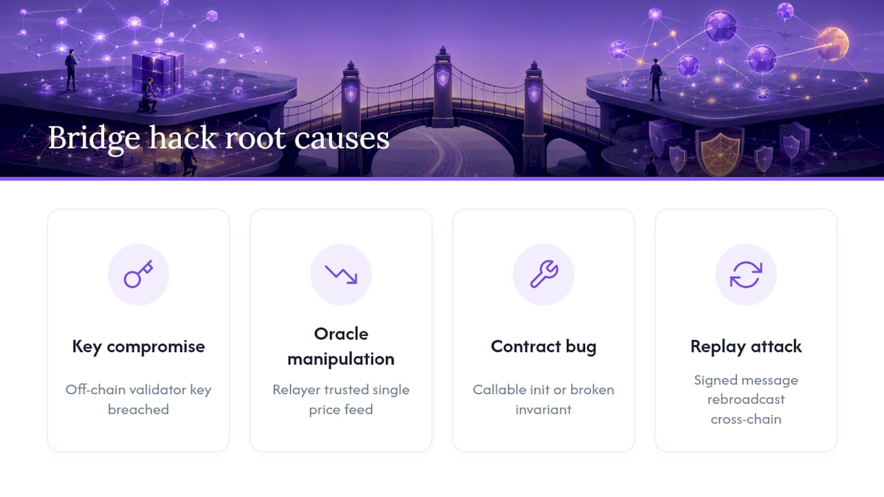 What Do Real Bridge Hacks Teach Us About Root Causes? — overview diagram