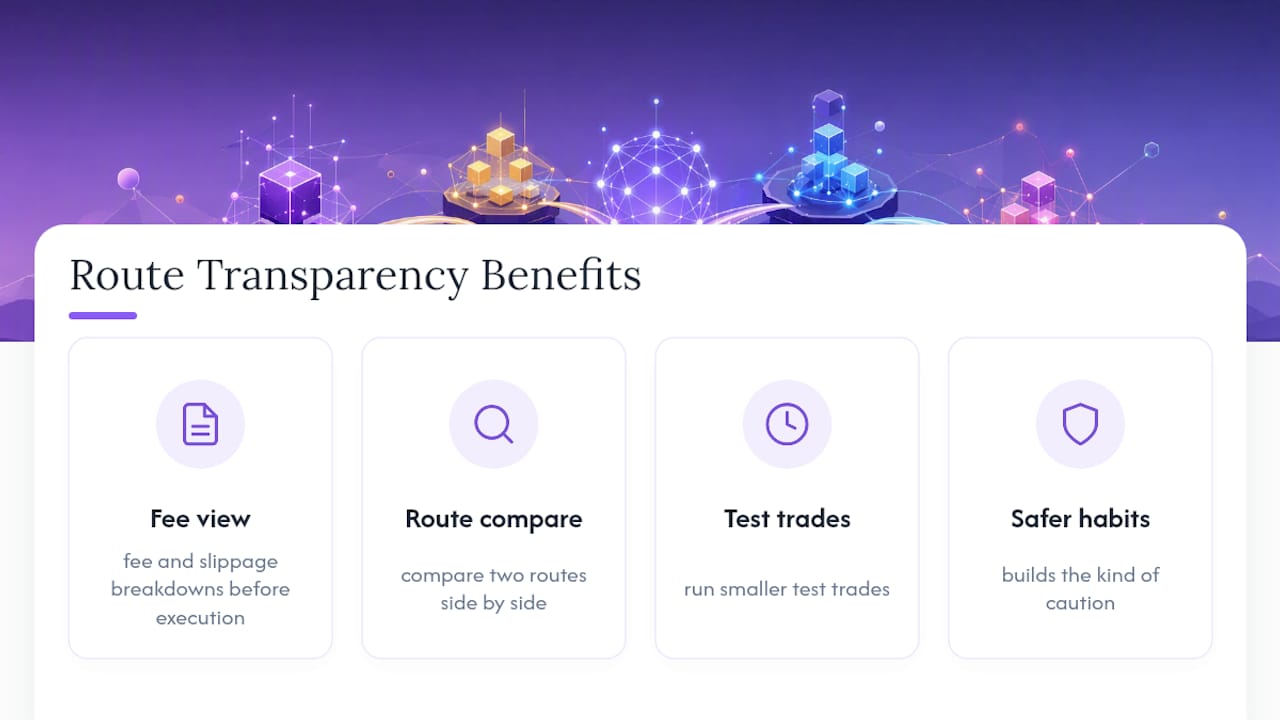 Why Route Transparency Should Be the Baseline, Not a Feature — overview diagram