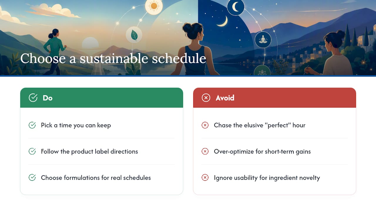 Why Consistency Beats the "Perfect" Hour — overview diagram