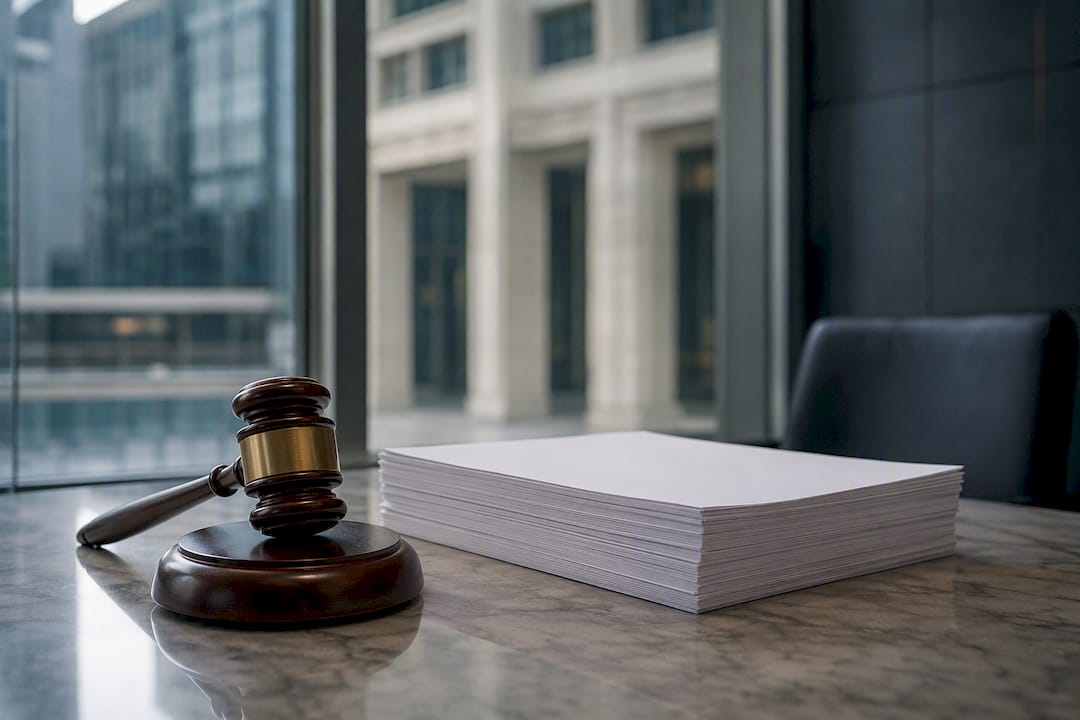 Auction hammer symbolizing bankruptcy asset liquidation