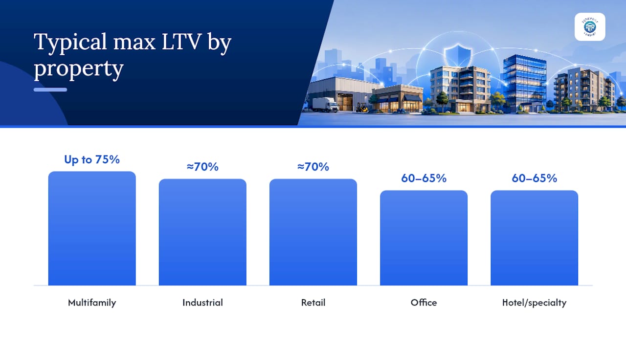 Typical LTV Benchmarks by Property Type and Market Conditions — overview diagram