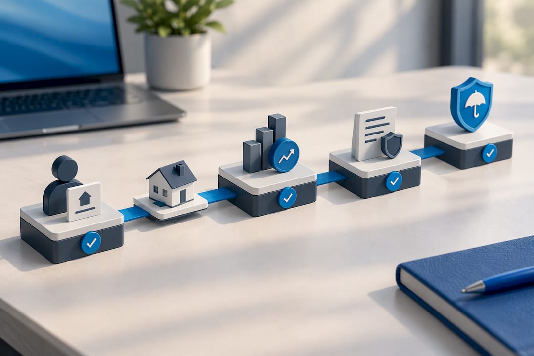 Collateral verification stages for secured loans