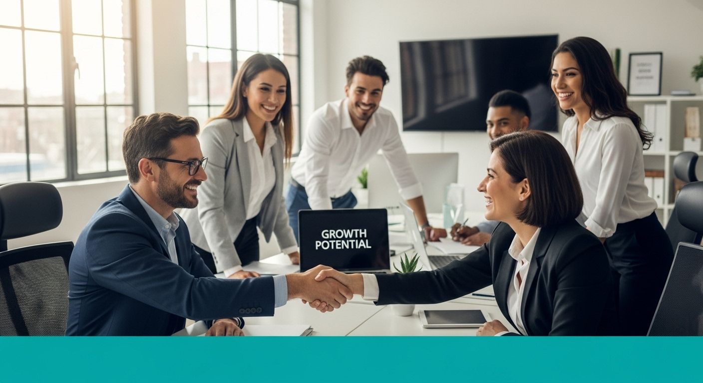 business sale negotiation handshake