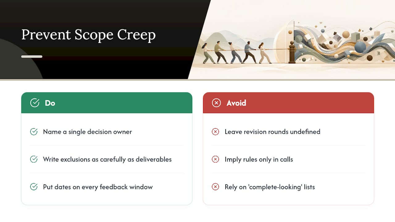 Why Most Scope Documents Fail Before Work Even Starts — overview diagram