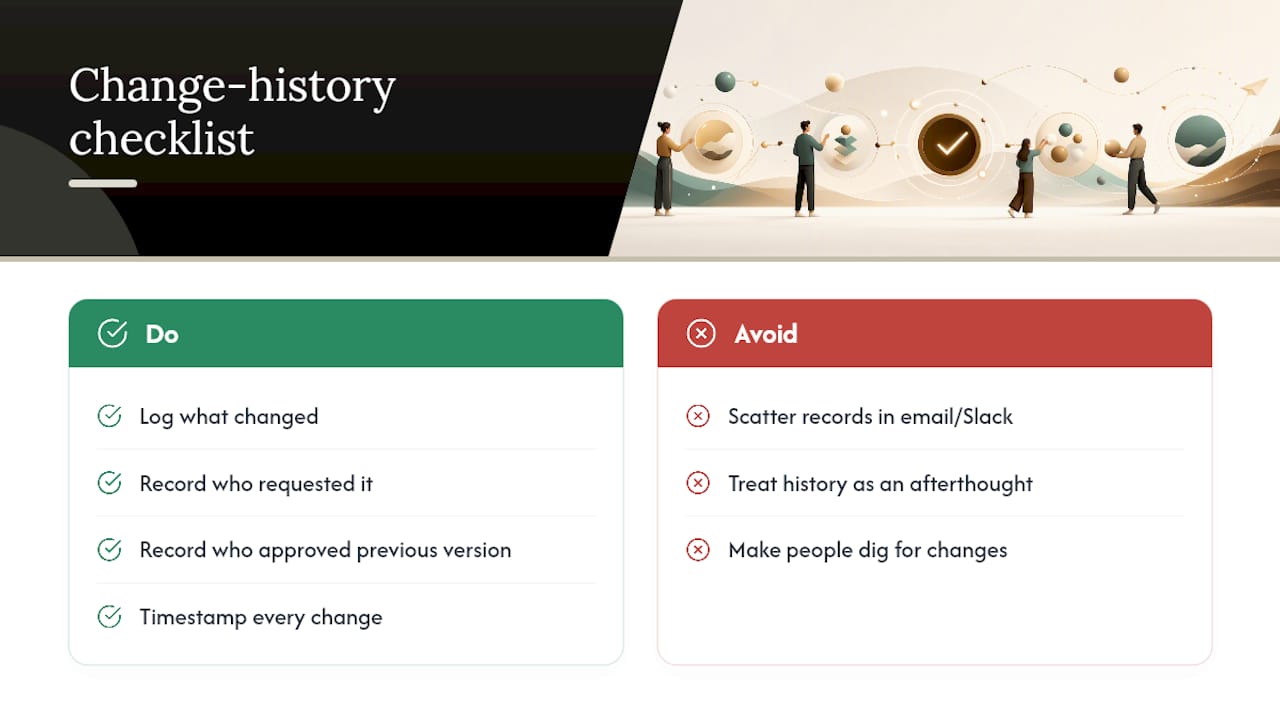 Tracking and Documenting Change History for Accountability — overview diagram