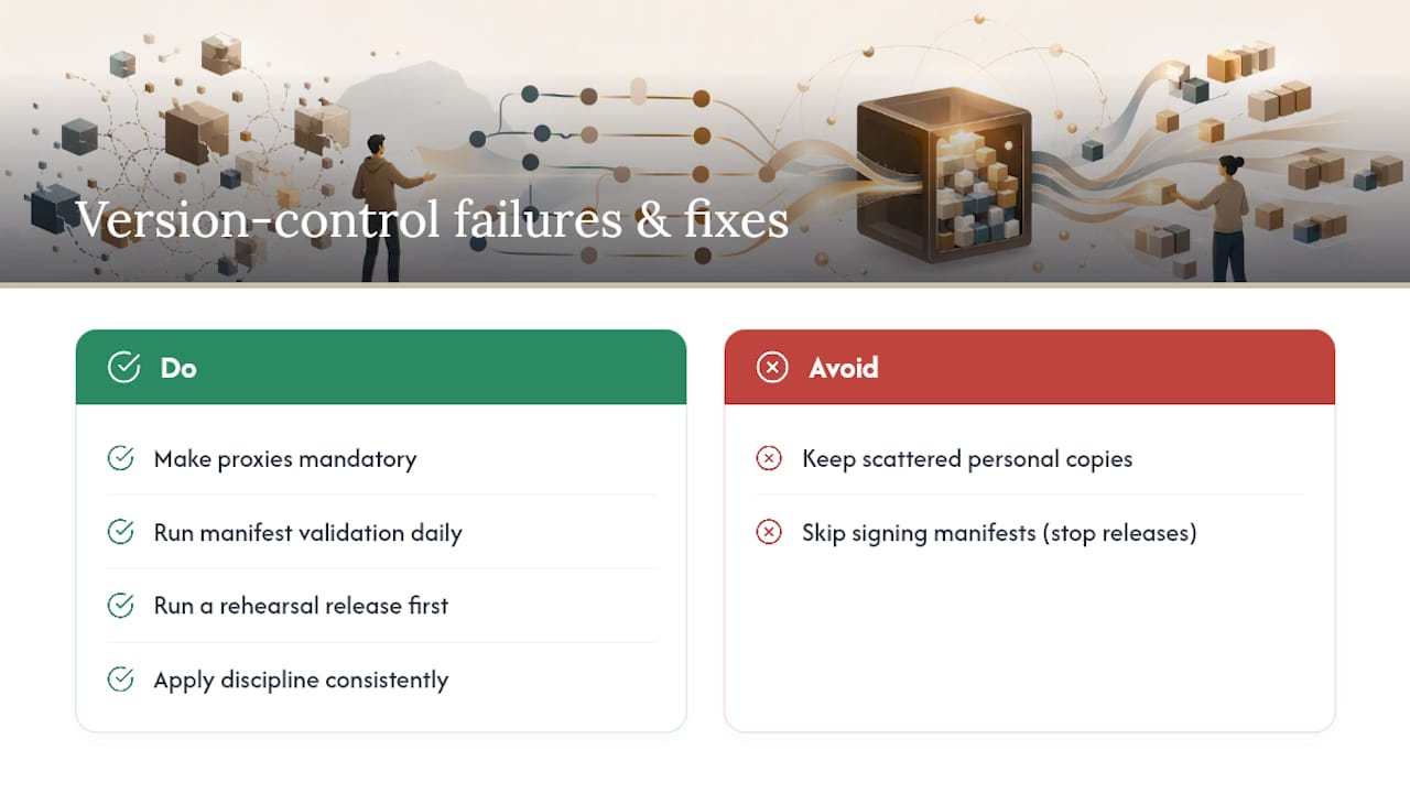 What Actually Breaks Version Control on Real Productions? — overview diagram