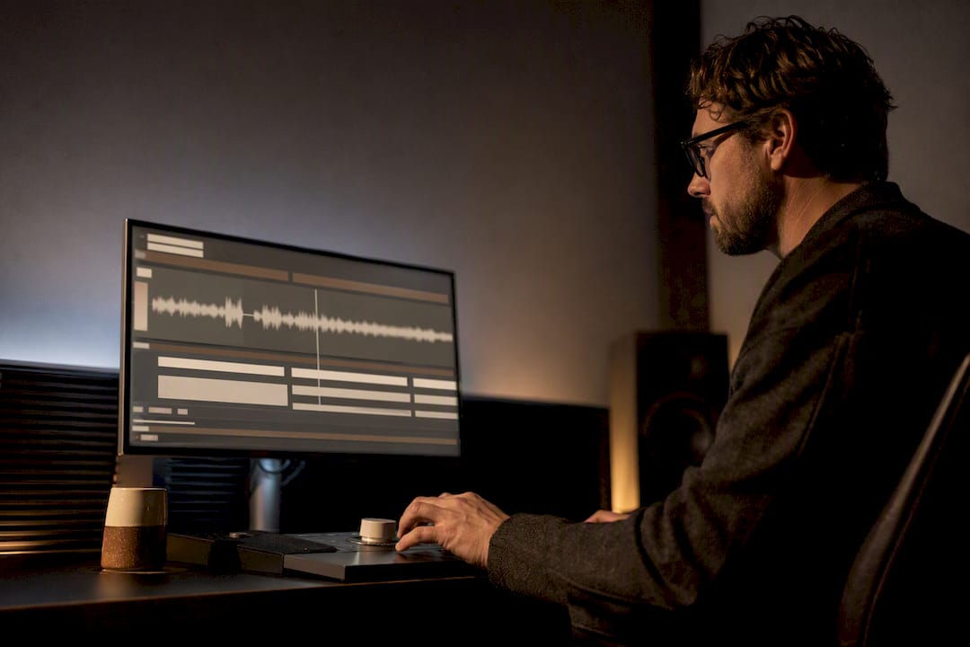 Reviewer checking synchronized video transcription segments