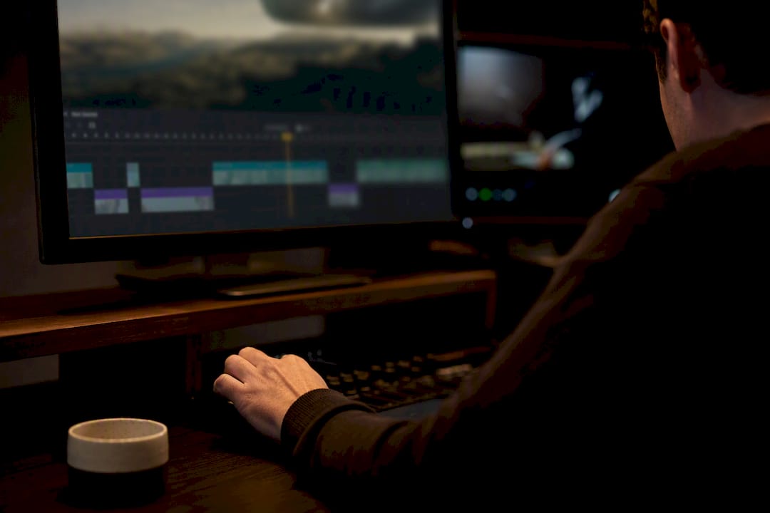 Editor marking a video review timeline