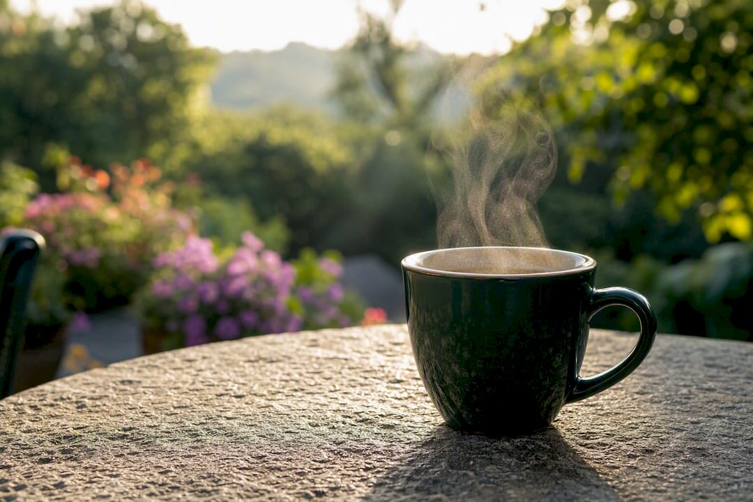 Coffee cup symbolizing steady trust building