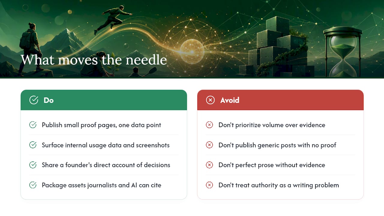 What Actually Moves the Needle (And What Doesn't) — overview diagram