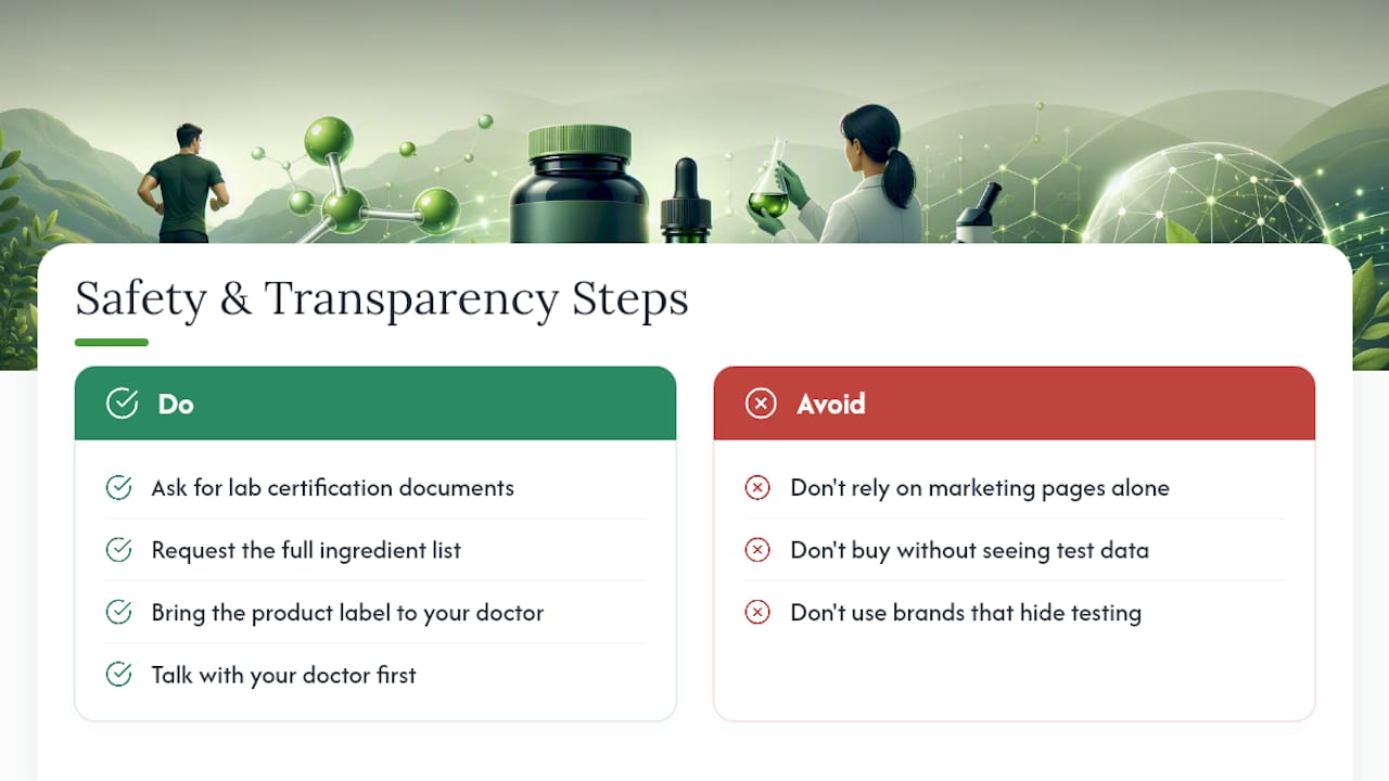 Organic Fuel's Approach to Safety and Transparency — overview diagram