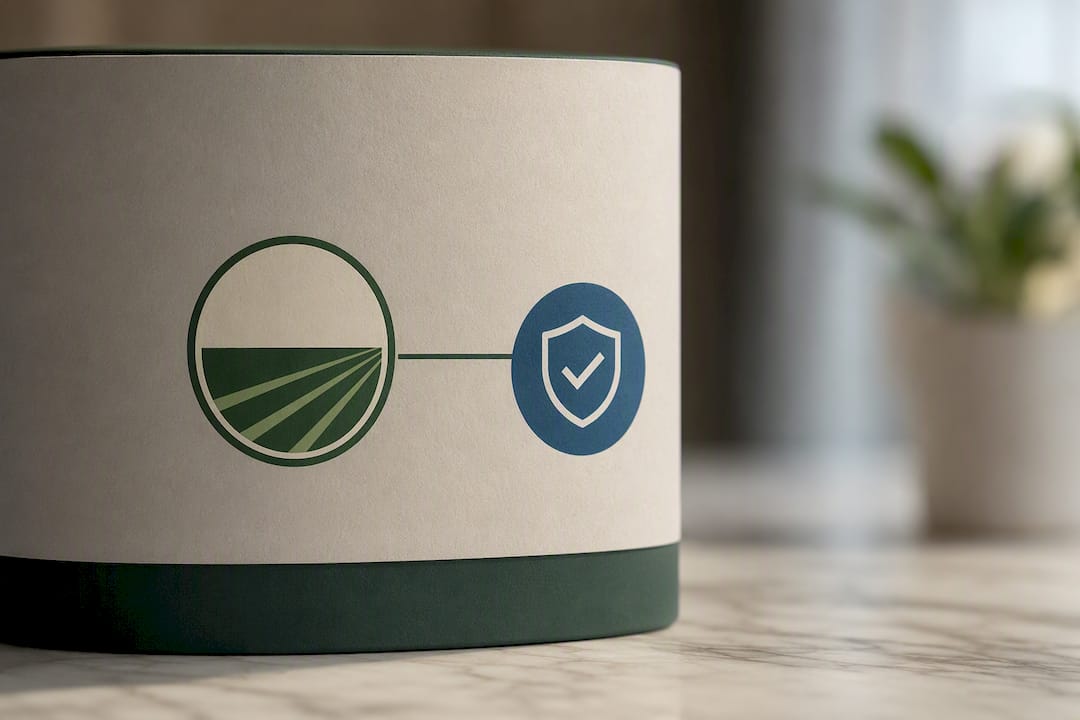 Organic seal paired with certifier verification