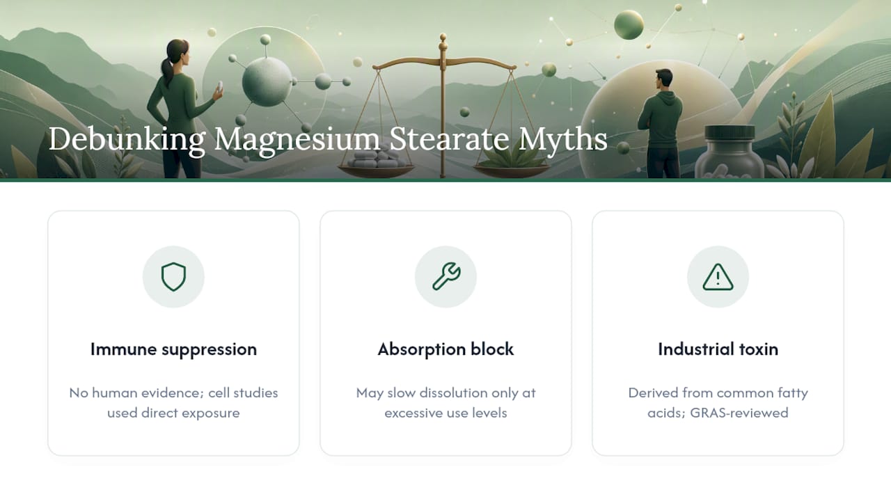 Common Myths About Magnesium Stearate, Debunked — overview diagram