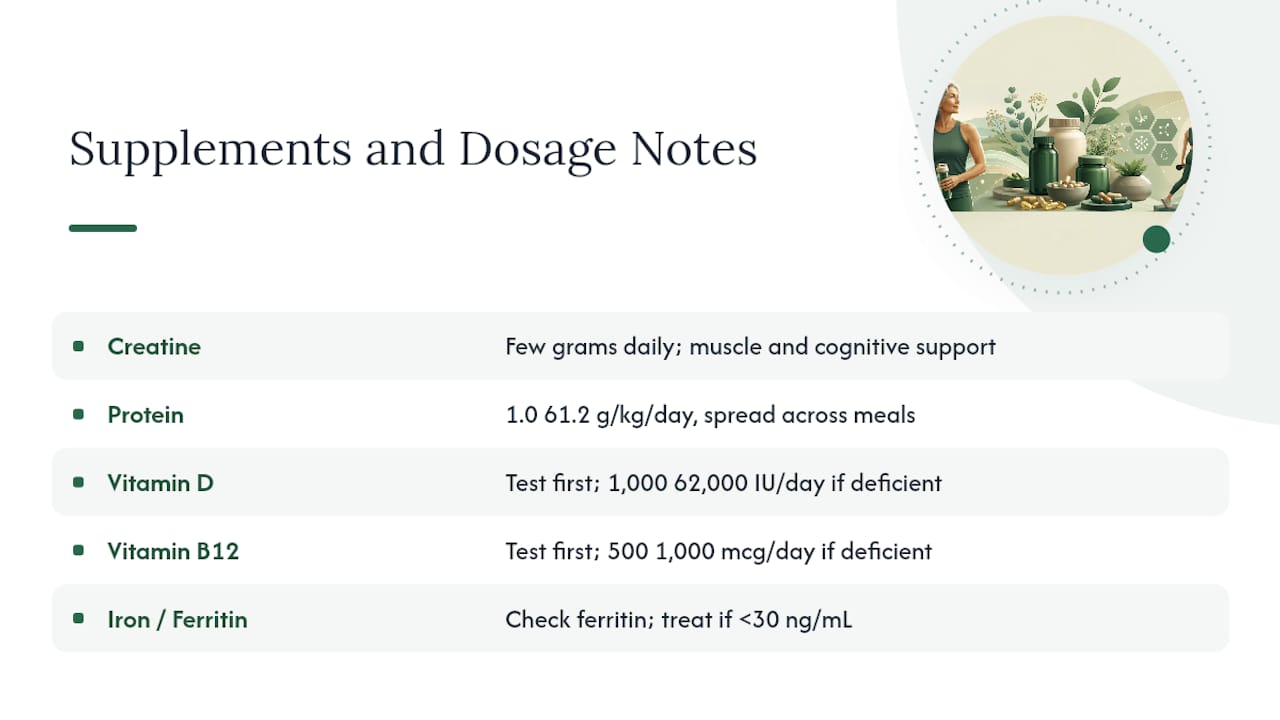Fixing Energy for Women Over 40: The Supplements Worth Your Money — overview diagram