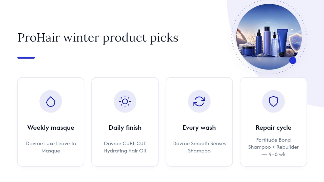 ProHair product picks for winter static — overview diagram