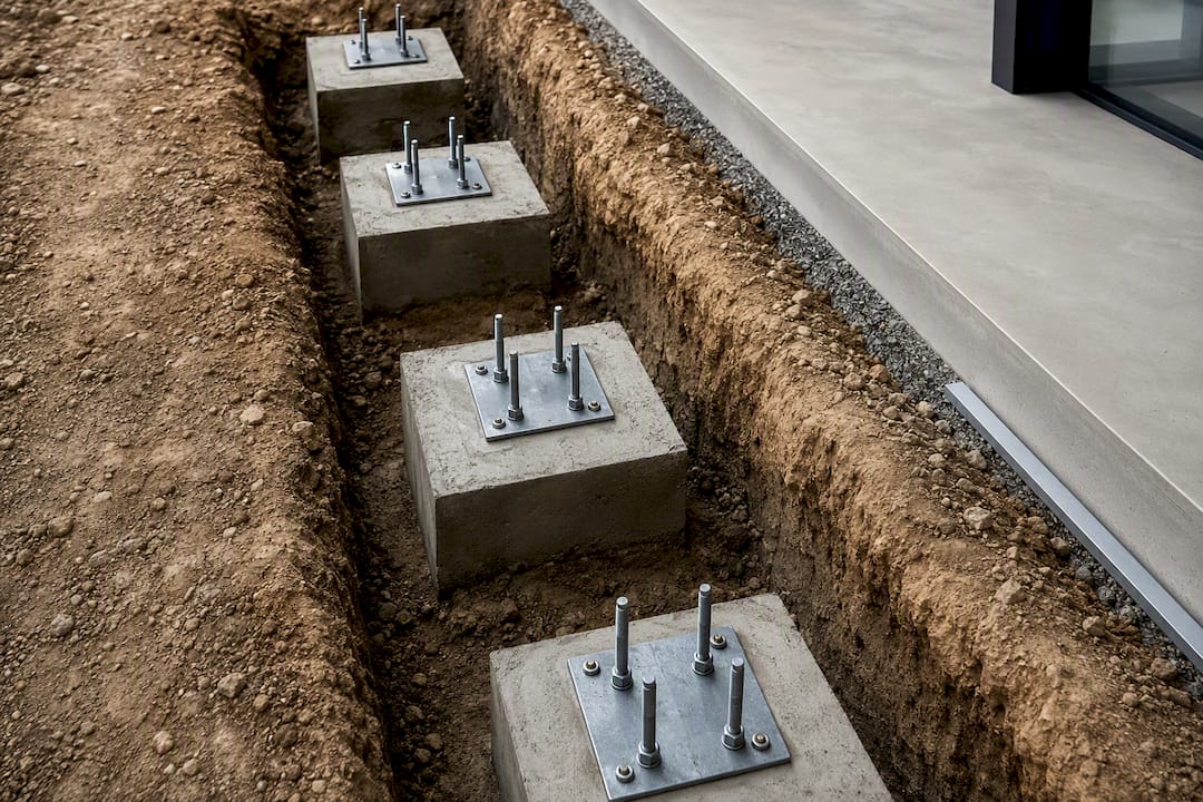 Betonska podlaga z vidnimi sidri