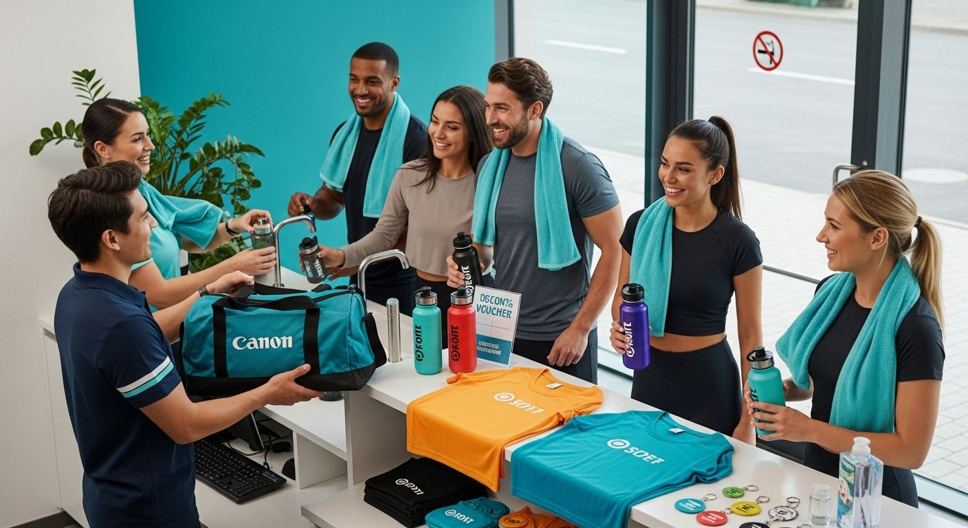 Werbeartikel Sportzentrum, Branding, Promotion