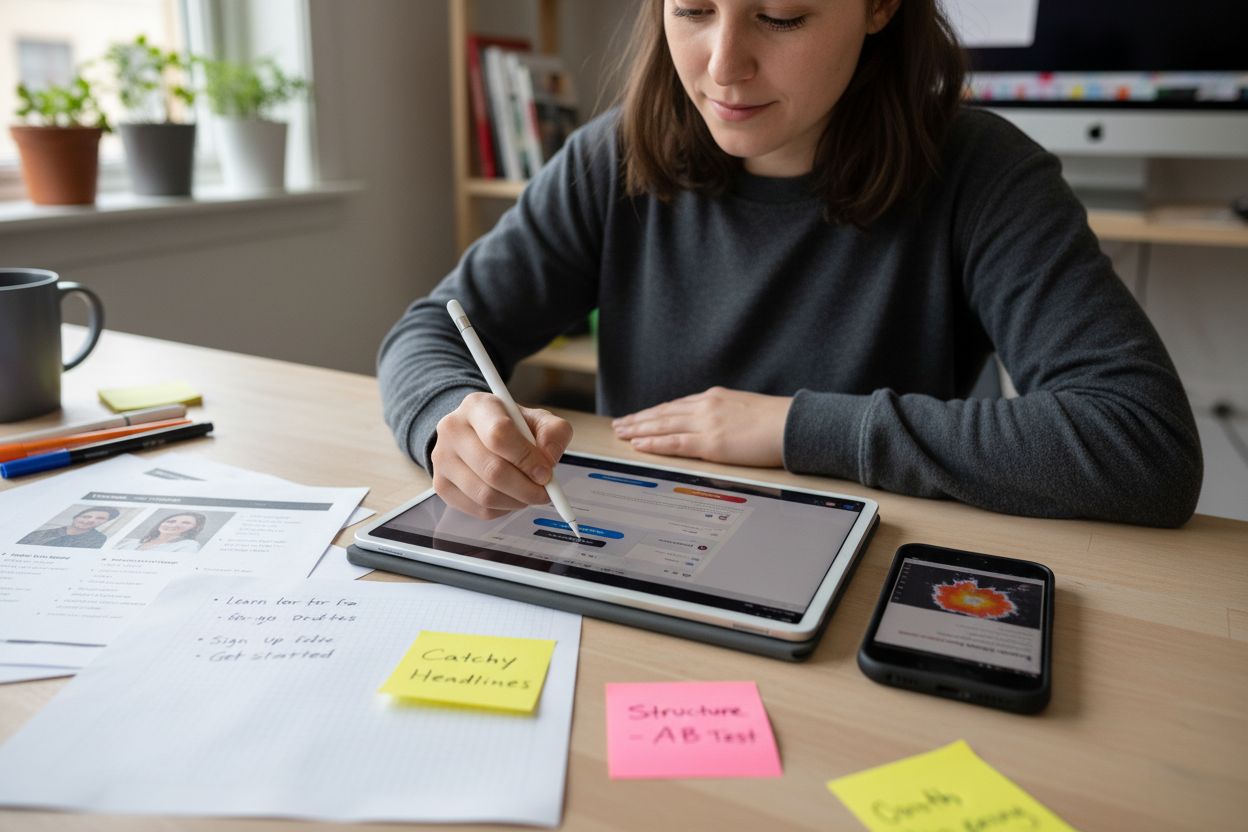 UX Designer Landingpage Testing
