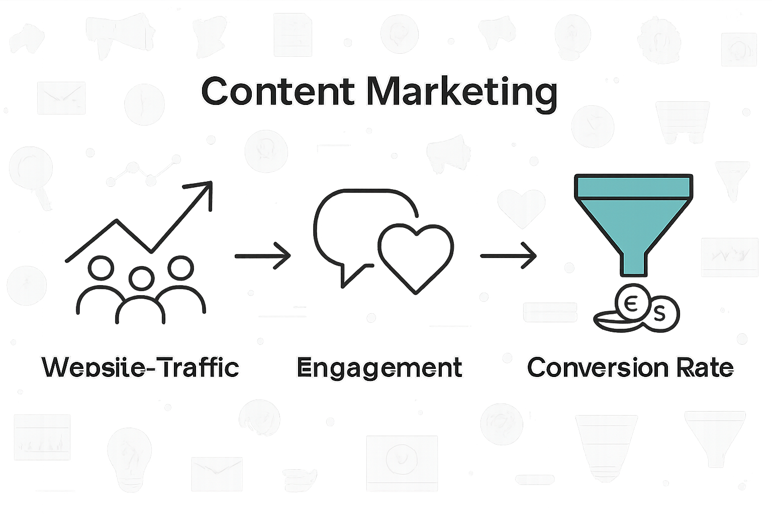 Infographic about content marketing KPIs