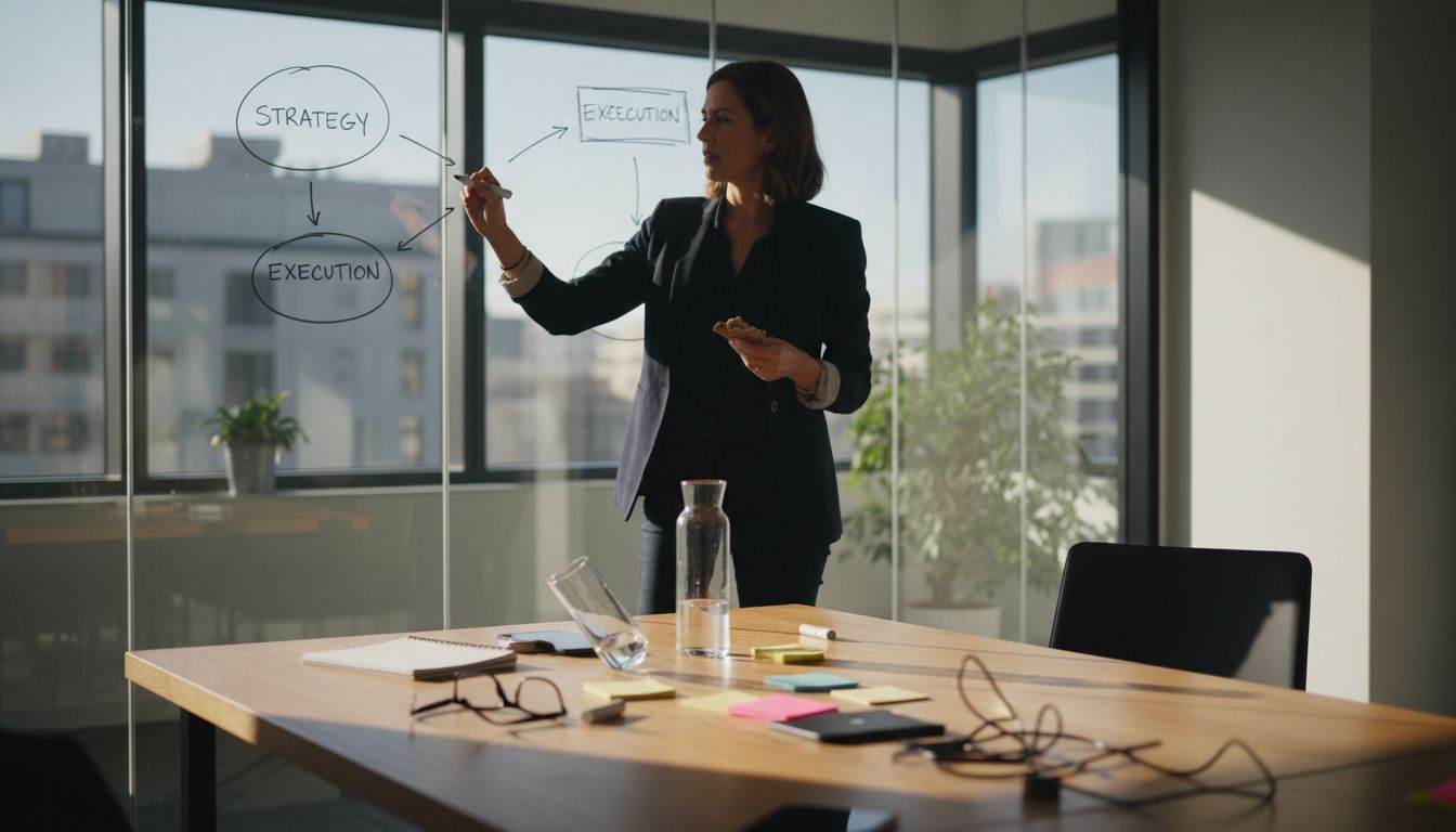 Worker illustrating phases of customer journey